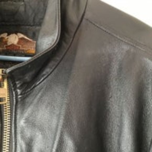 Harley-Davidson Ride Free Vintage Leather Motorcycle Jacket - Picture 7 of 13
